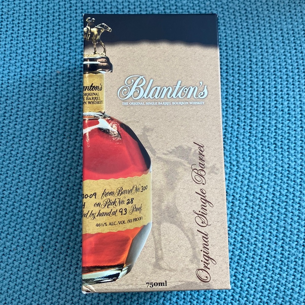 Blanton’s bourbon whiskey BOX ONLY